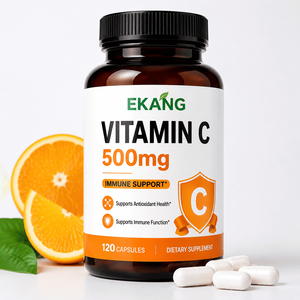 Ascorbato de Calcio Bufferizado, Tabletas de Vitamina C para el Cuidado de la Salud, Antioxidante Inmunitario, Suplemento - Product Image 1