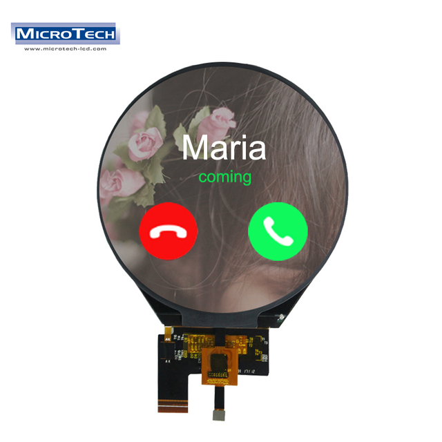 1.3 inch 240*240 ctp RGB SPI 4LINE Interface round lcd module capacitive touch screen with Drive IC