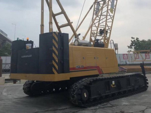 <span class=keywords><strong>Grue</strong></span> sur chenilles XGC75 : <span class=keywords><strong>Grue</strong></span> à <span class=keywords><strong>contrepoids</strong></span> de 4 tonnes <span class=keywords><strong>avec</strong></span> petit élément de levage auxiliaire pour la construction routière - Product Image 3