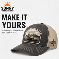 Topi Trucker Bordir 3D Pria Hitam Berkualitas Tinggi, Topi Dad 5 Panel Katun Logo Bordir Kustom Pabrik OEM BSCI, Gorras Sport