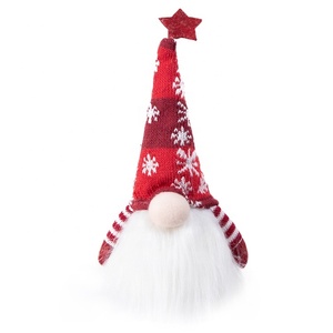Figurine de noël en peluche 21 cm, décoration de table d'intérieur, avec éclairage LED, figurine <span class=keywords><strong>elfe</strong></span> <span class=keywords><strong>scandinave</strong></span>, fourre-tout - Product Image 4