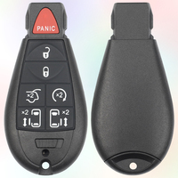 MS 6 + 1 boutons clé de voiture à distance pour chrysler 433mhz avec 46 puces usine remplacement véhicule fob fcc M3N5WY783X IYZ-C01C vierge fob
