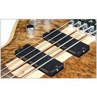 Vente en gros de guitare basse électrique 6 cordes mise à niveau de haute qualité micro actif de manche de guitare indépendant avec placage de fruits d'arbre de panneau