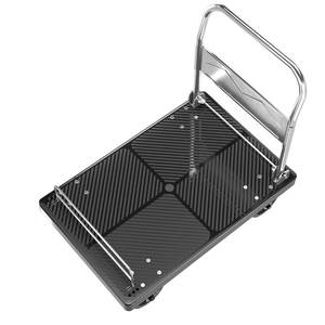 Chariot de manutention industriel pliable à quatre roues verrouillables, 150 kg, plateforme en nylon, chariot de stockage OEM, outils de stockage - Product Image 1