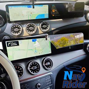 Radio de Coche con Pantalla Doble para Mercedes Benz Clase A CLA GLA X156 2013-2018, Reproductor Multimedia Actualizado, Carplay, Navegación, Unidad Principal, GPS - Product Image 1