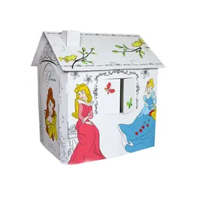 Hotsale high quality cardboard playhouse/ wholesale children playhouse