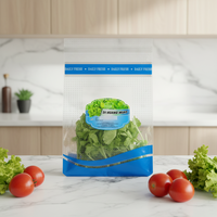 Sacs en plastique transparents micro-perforés avec trous pour l'emballage de légumes frais (laitue, oignon, carotte, pomme de terre)