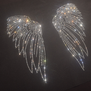 Nuevas Alas Termoadhesivas Super Brillantes, Pegatinas de Diamantes de Imitación con Transferencia Termoadhesiva, Patrones Personalizables, Accesorios con Logotipo Personalizable - Product Image 3