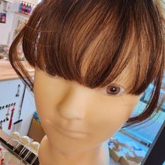 2 tonos transparentes flequillo Ae Gyo Hair Wigg Beauty (WFFNWSO) 34 \ "14 \" 12 \ "10 \" longitudes Chocolate marrón rojizo 99J colores de cabello - Product Image 1