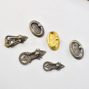 Chinese Style Zinc Alloy Drawer Handle Oval Shape Durable Furniture Pull <b>Cabinet</b> Hardware Accessory - Product Image 3