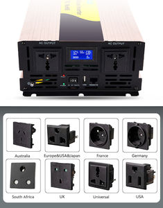 Convertisseur de courant DC vers AC 12V 24V 48V 5000W 110V 220V 230V à onde sinusoïdale pure, pour voiture et hors réseau, direct usine - Product Image 6