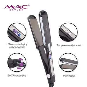 Latest technol fat iron hair straightener high sales private label and high quality professional salon hair straightener
