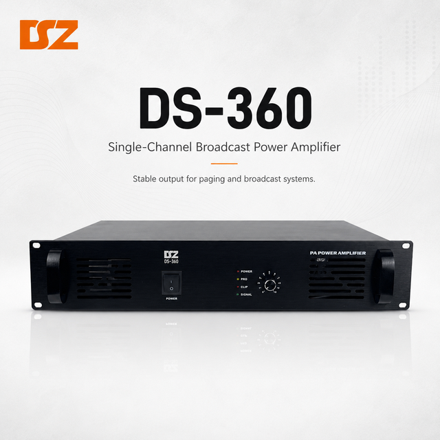 OEM ODM 360W Single Channel PA Power Amplifier 100V 70V Public Address Audio Amplifier