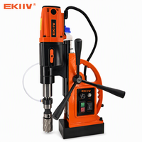 Perceuse magnétique 2500W EKIIV MW-38T pour le perçage de poutres en acier de pont, base magnétique 19000N avec fonction de taraudage avant et arrière