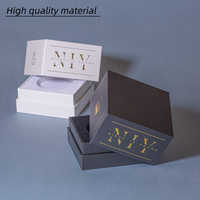 Boîte en carton rigide télescopique personnalisée avec insert en EVA pour emballage de bougies, de parfums et de soins de la peau, vente en gros, haute qualité