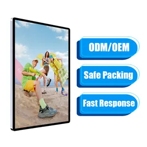 Indoor 32 43 55 65 inches Wall Mounted 4k Wifi Android Internet LCD Display Advertising Player