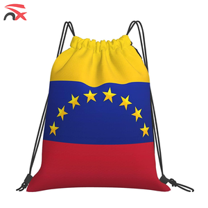 Sac à cordon personnalisé avec logo drapeau du Venezuela, sac de sport, sac à dos de gym, sac à collation pour femmes et hommes, vente en gros - Product Image 6