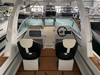 Bateau de pêche en aluminium 21 pieds à prix d'usine, type Bowrider, coque en V profond, pour navigation en haute mer, yacht de plaisance ouvert, navire de croisière sportive