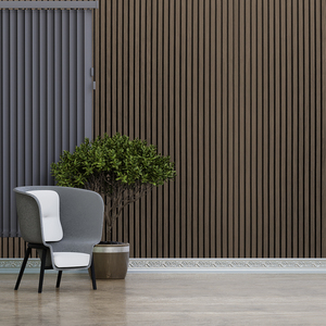 Pannello Acustico in Doghe di Legno 2400mm*600mm <span class=keywords><strong>per</strong></span> Decorazione d'Interni, Akupanel di Alta Qualità <span class=keywords><strong>per</strong></span> Decorazione Pareti Casa - Product Image 3