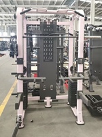 Équipement de fitness à domicile multifonction complet Portique en acier Smith Machine Trainer Bird Squat Press Triceps Chest Exercice