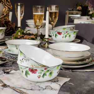 Juego <span class=keywords><strong>de</strong></span> Vajilla <span class=keywords><strong>de</strong></span> Cerámica Moderna y Exquisita <span class=keywords><strong>de</strong></span> Lujo, Directo <span class=keywords><strong>de</strong></span> Fábrica, Diseño Floral, Reutilizable para el Hogar, Compre Uno y Obtenga Diez <span class=keywords><strong>de</strong></span> Regalo - Product Image 4