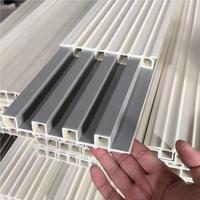 Revestimiento Interior Moderno y Ecológico de PVC 3D Acanalado, Impermeable, Ignífugo, Panel de Pared WPC para Comercios, Hoteles, Apartamentos y Salas de Estar