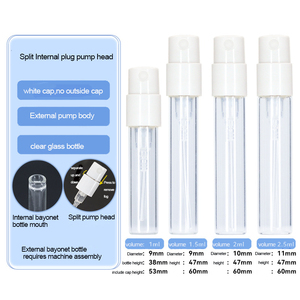En stock mini testeur de haute qualité <span class=keywords><strong>pas</strong></span> cher vide 2 ml 1 ml 1 ml 1.5ml 2 ml 2.5ml pulvérisateur de brume transparent bouteilles de parfum en verre - Product Image 4