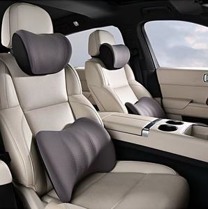 Luxury Car Headrest and Lumbar Support Breathable Gel Memory <b>Foam</b> Car Pillow and Lumbar <b>Cushion</b> with Medium Firmness - Product Image 3