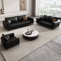 Ensemble de canapés modulaires en similicuir de luxe moderne pour appartement et villa, salon, hôtel et bureau, design européen
