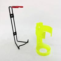 Vente en gros Support d'extincteur en plastique jaune Support de montage robuste pour équipement de sécurité industrielle