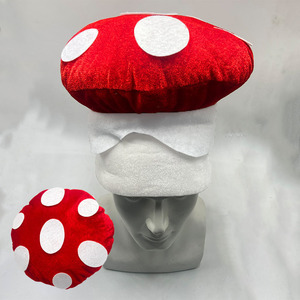 Cappello da fungo per adulti cappello Mario Fancy Dress Costume fiaba natura cappello - Product Image 3