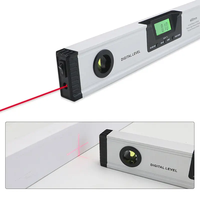 Niveau laser rouge de qualité industrielle 225/400/600/1000 mm, 2 lignes, écran LCD LED de haute qualité, niveau à bulle en alliage d'aluminium, 60 cm, magnétique