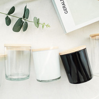 Frascos de Vidrio Esmerilado Vacíos para Velas con Tapa de Madera, Personalizados en Vietnam, al por Mayor