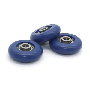 Roues de guidage pour portes et fenêtres d'équipements automatisés, poulies revêtues de caoutchouc 5*28*8mm, joints toriques, petits rouleaux en plastique - Product Image 2