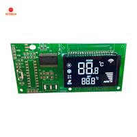 Modul Layar LCD Transmisif Negatif 7-Segmen VA untuk Termostat AC SML06285