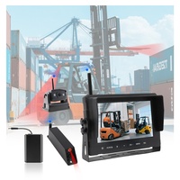 Sistema de Cámara Inalámbrica para Montacargas, DVR de 360 Grados, Monitor de 9 Pulgadas, Kit de Respaldo para Camiones, Espejo de Seguridad para Automóviles, Cámara de Reversa 1080P