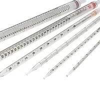 Pipeta serológica desechable de 2 ml, pipeta de laboratorio graduada de plástico para transferencia de líquidos y muestreo en laboratorio