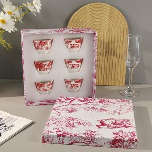 Service à thé en porcelaine fine nordique concentré 6 tasses à prix réduit - Product Image 5