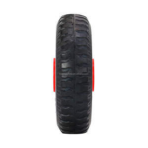 Roue de brouette en mousse PU solide 8 pouces 2.50-4 en polyuréthane sans plat Roue de chariot de chariot en mousse Pu pour scooters Go <span class=keywords><strong>Karting</strong></span> - Product Image 6