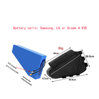 Kit de conversion de vélo électrique avec batterie 20 Ah 30 Ah 48 V 52 V 72 V, sac triangulaire étanche, puissance 2000 W 3000 W 5000 W, disponible au Royaume-Uni et en Australie