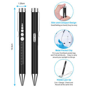 नैदानिक चिकित्सा पेलाइट USB-C पुन: प्यूपिल गेज और क्लिप डॉक्टरों नर्स छात्र गर्म/सफेद फ्लैशलाइट - Product Image 6