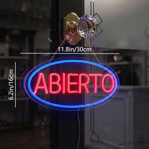 Open Spanish LED neon <b>sign</b> dimmable USB powered ambient light store window decoration light street indicator light Customization - Product Image 2