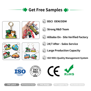 Wholesale 2026 Hot Sale Customized Chain Printing Factory Price Pvc <strong>Keychain</strong> 2D/3D Soft Rubber <strong>Keychain</strong> <strong>Custom</strong> Own Logo Design - Product Image 3