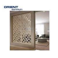 Panel Aluminium pemisah layar logam potongan Laser harga pabrik grosir layar logam pemotong Laser privasi