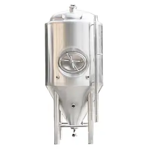 1000L bière fermenteur équipement chemisé cuve de fermentation pour le procédé de brassage de bière