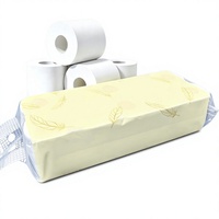 Rouleaux de papier toilette premium écologiques, dissolvables et compatibles avec les fosses septiques, 4 plis, épais, résistants, absorbants et gaufrés pour salle de bain