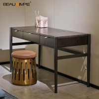 Table de toilette en marbre naturel de luxe, série Nascondino, fonction de charge rapide, style italien moderne minimaliste, taille et couleur personnalisables