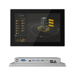 PC industriel tactile intégré 100x100mm, 4 Go de RAM, 64 Go de ROM, étanche IP65, sans ventilateur, SK-17GB - Product Image 1