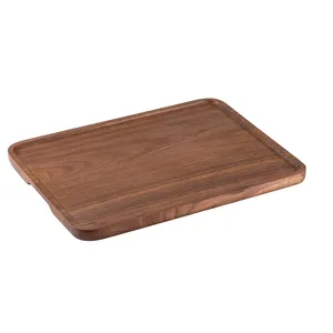 New High-quality Rectangular Household Afternoon Tea Wooden Tray Wooden Food Serving Trays