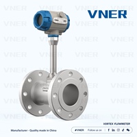 Débitmètre vortex intégré/à distance de 16 pouces, leader de l'industrie, SS304/316/Hastelloy à bride, sortie analogique/impulsion/Hart pour gaz/vapeur